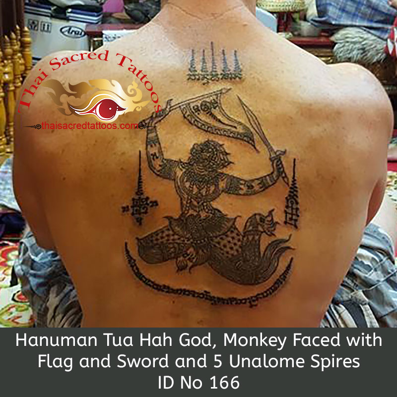 Hanuman Tua Hah God Thai Tattoo Sak Yant