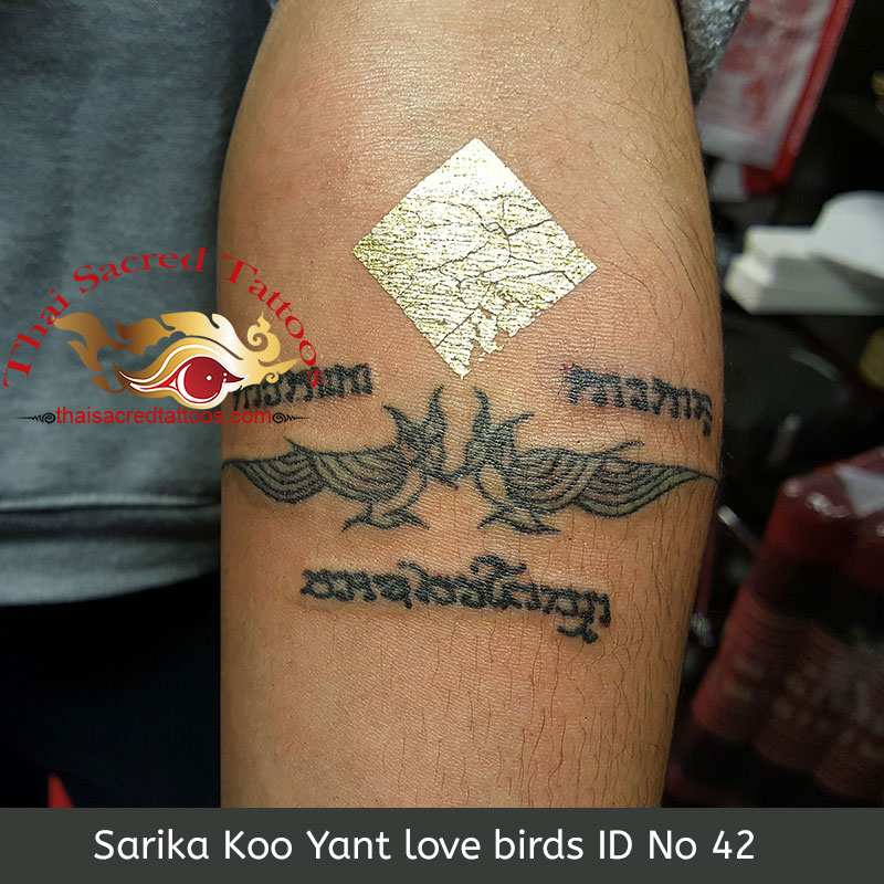 Sarika Koo Yant Love Birds Thai Tattoo