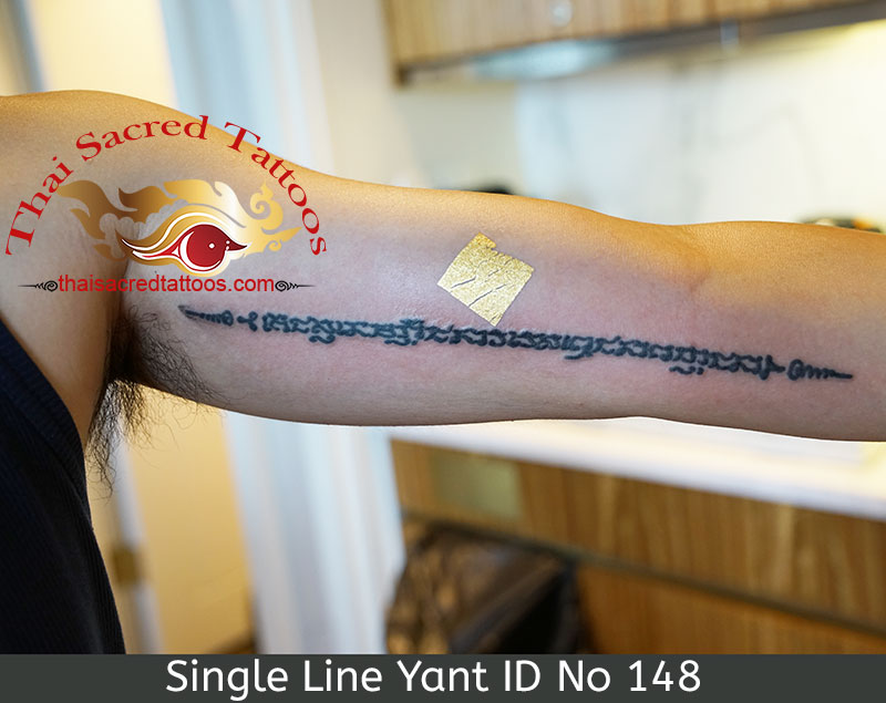 Single Line Yant Thai Tattoo