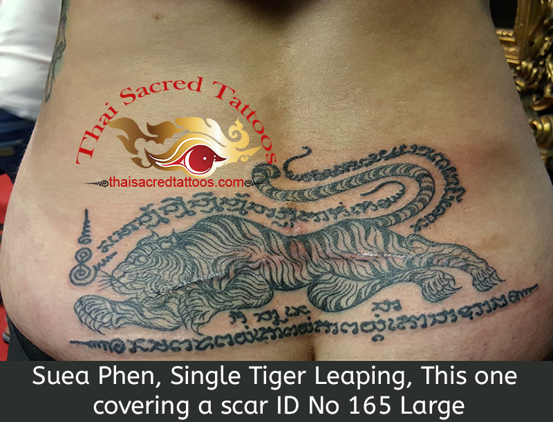 Thai Tattoo Suea Phen, Single Tiger Leaping