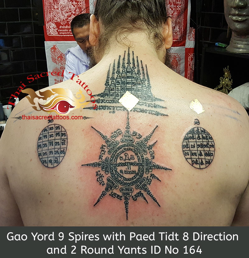 Thai Tattoo Gao Yord 9 Spires with Paed Tidt 8 Direction and 2 Round Yants