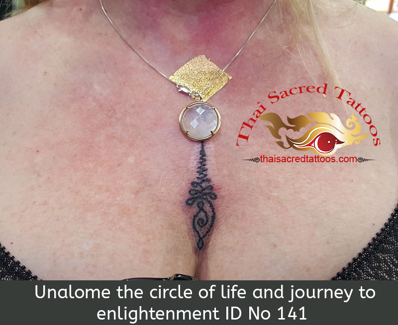 Unalome the circle of life and journey to enlightenment Thai Tattoo